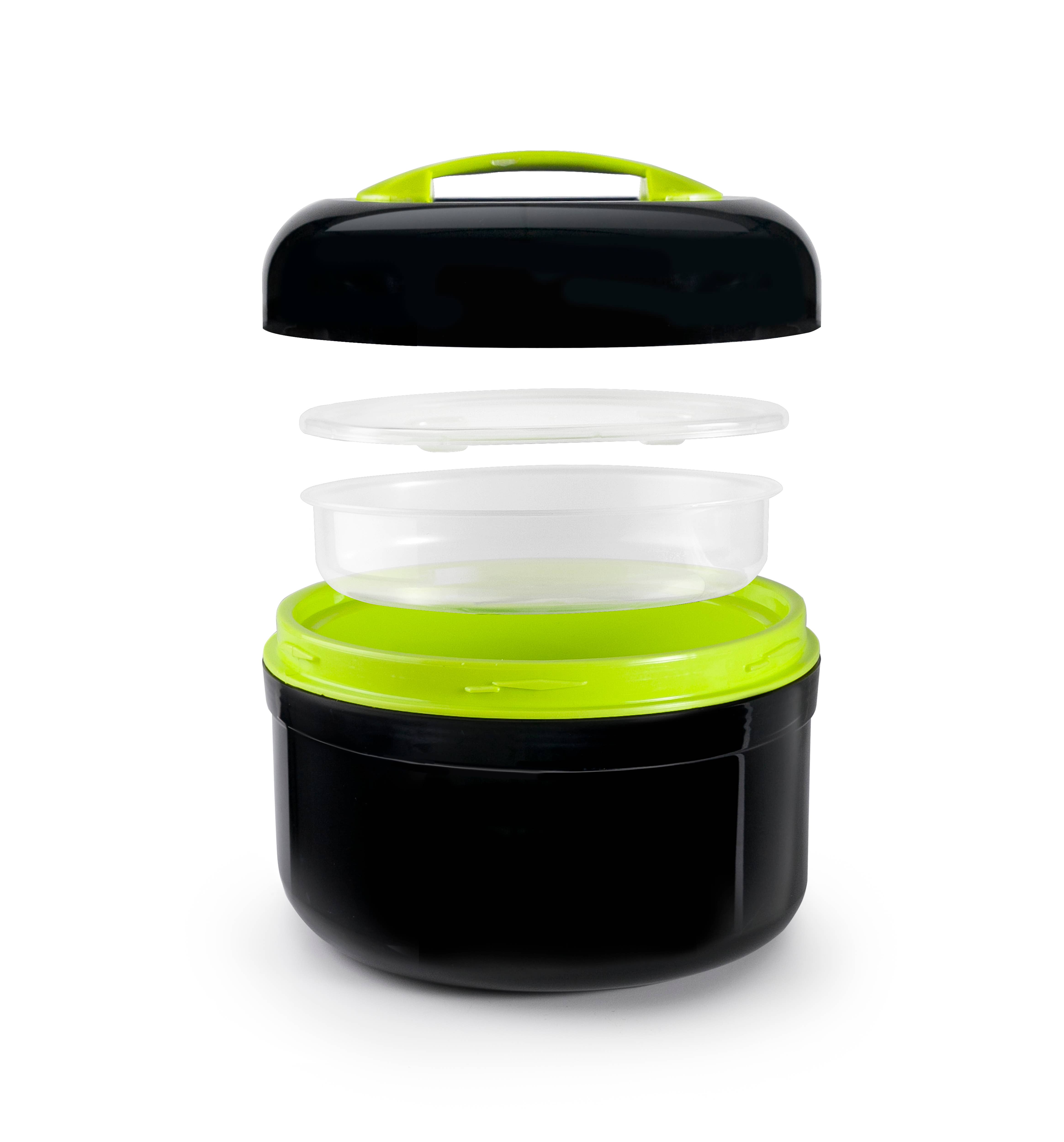 Ibili – wholesale Lunchlåda – IBILI - Svart/grön termisk matlåda 1.40 lt