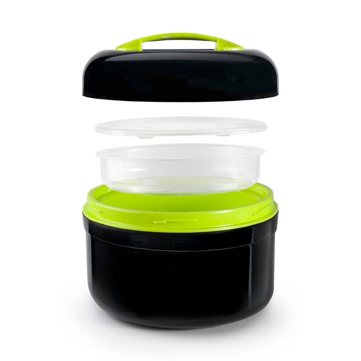 Ibili – wholesale Lunchlåda – IBILI - Svart/grön termisk matlåda 1.40 lt0