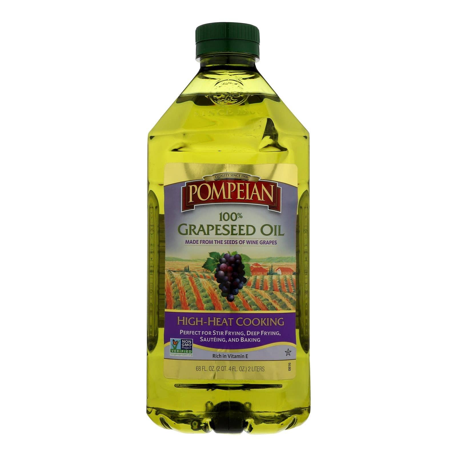 Everyday Supply Co - Wholesale Cooking Oil - Pompeian 100% Grapeseed Oil - Case of 8 - 68 FZ0
