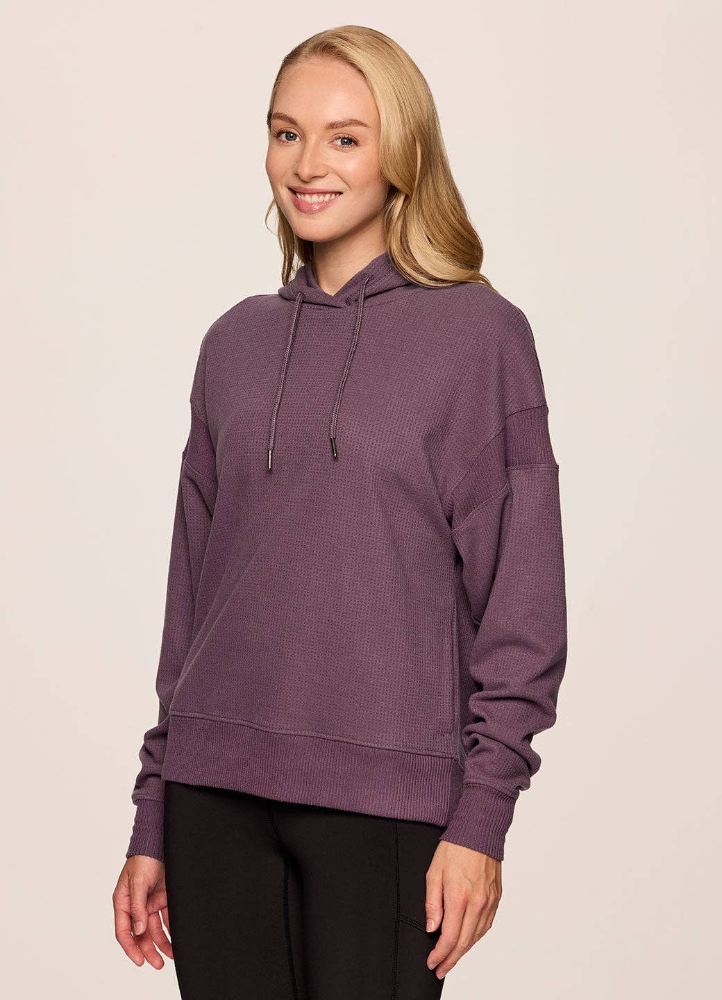 RBX Active – Engroshandel Hoodie – Kvinder – Afslappet hættetrøje i vaffelstrik til fridage18