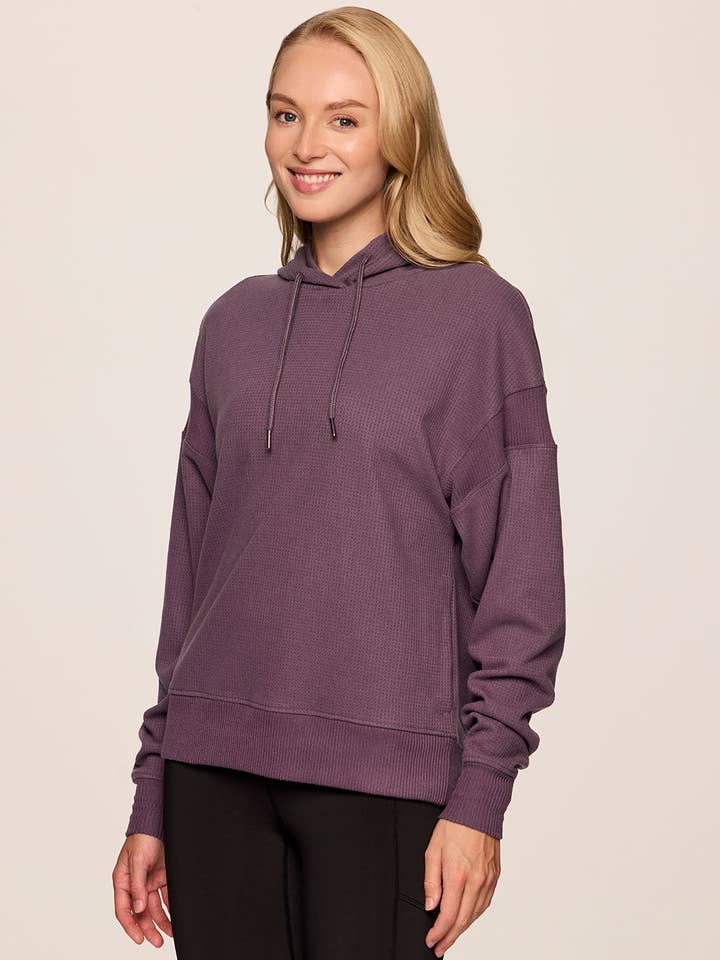 RBX Active – Engroshandel Hoodie – Kvinder – Afslappet hættetrøje i vaffelstrik til fridage18