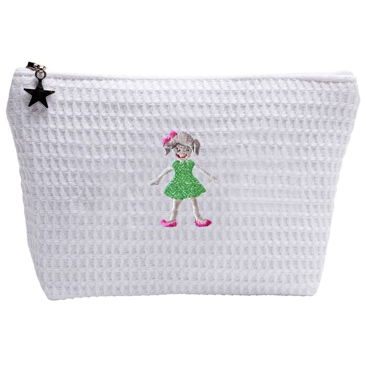 Jacaranda Living - Wholesale Makeup/Cosmetic Bag - Cosmetic Bag (Small) - Girl in Green0