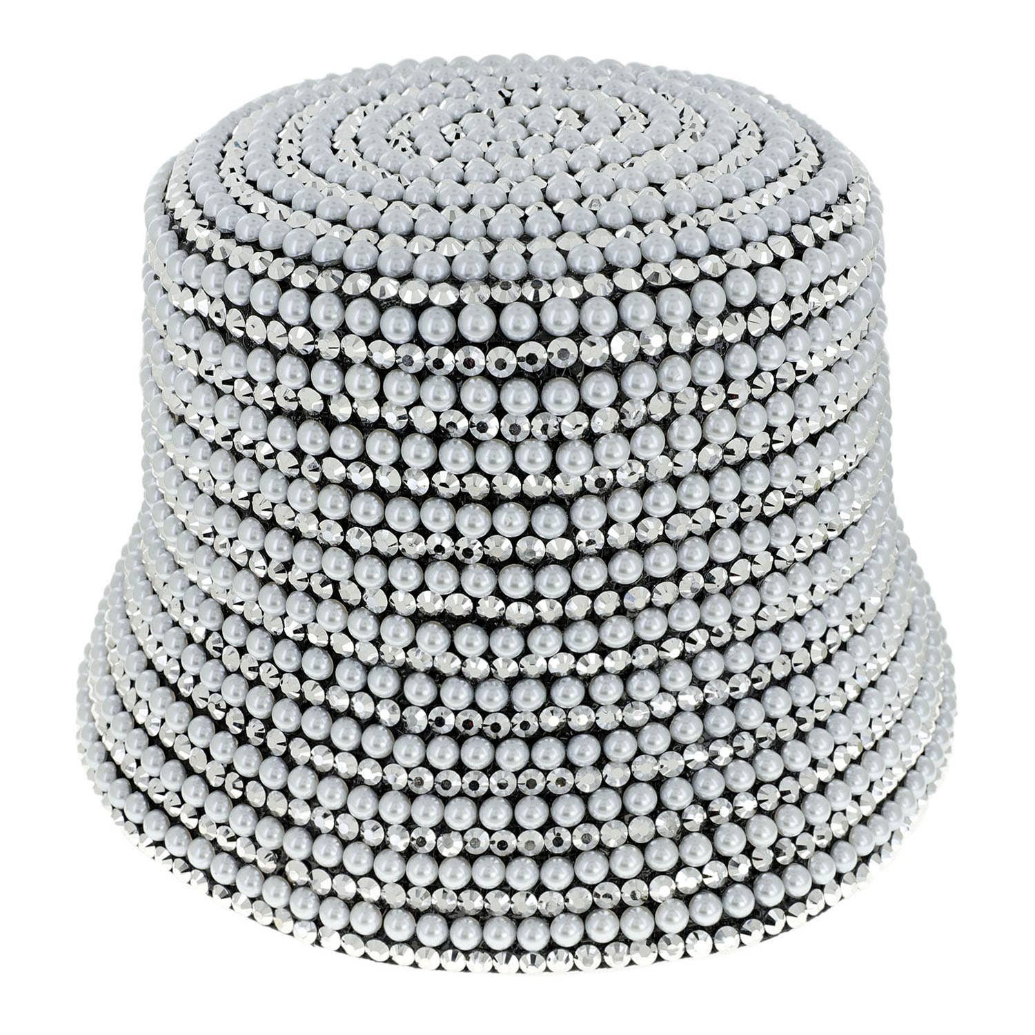 SP Sophia Collection - Wholesale Bucket Hat - Women's - Rhinestone & Pearl Encrusted Bucket Hat1