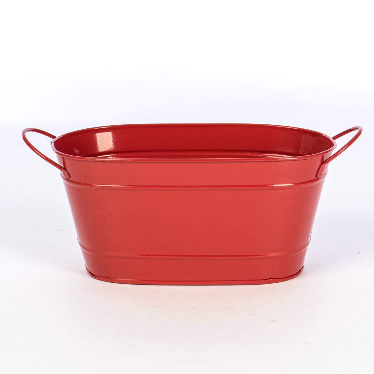 Willow Group - Wholesale Bucket/Pail - Red Tin Oval Tub Gift Basket 1