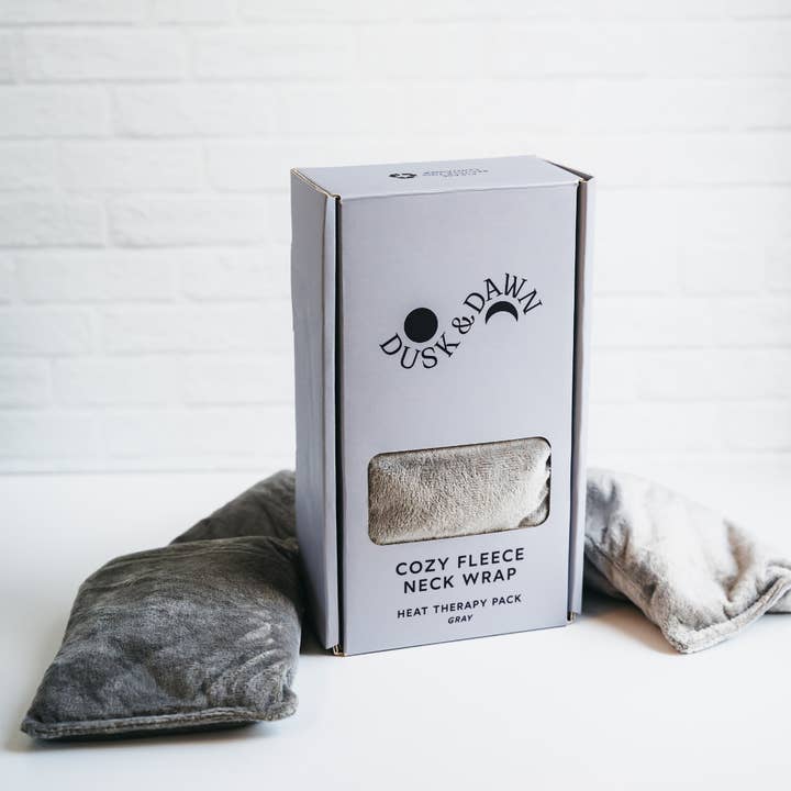 Giften Market - Wholesale Hot/Cold Compress - Cozy Fleece Neck Wrap - Gray - Heat Therapy Pack - Get Well6