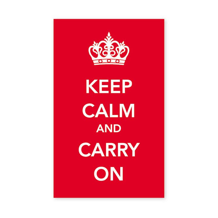 Keep Calm And Carry On Sticker for wholesale by Eurostick