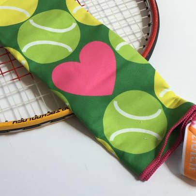 Clutch Towels - Wholesale Sports Towel - Small Tennis/workout Towels, Having a Ball Tennis3