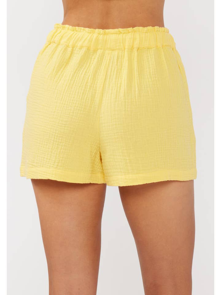 Lovestitch - Wholesale Shorts - Women's - Drawstring Cotton Shorts with Pockets8