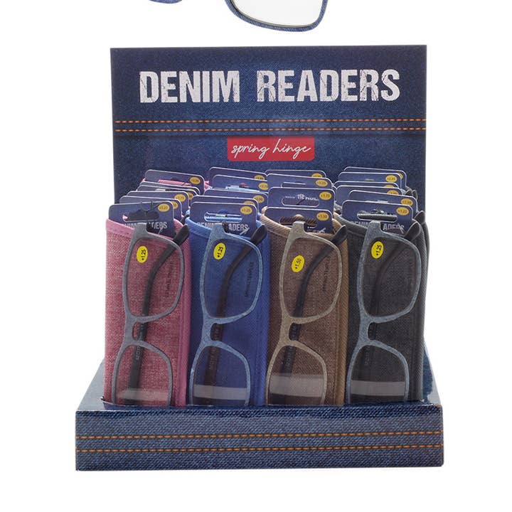 Occhiali da lettura da uomo e donna, con display da 24 per la vendita all'ingrosso da parte di Shark Eyes, Inc