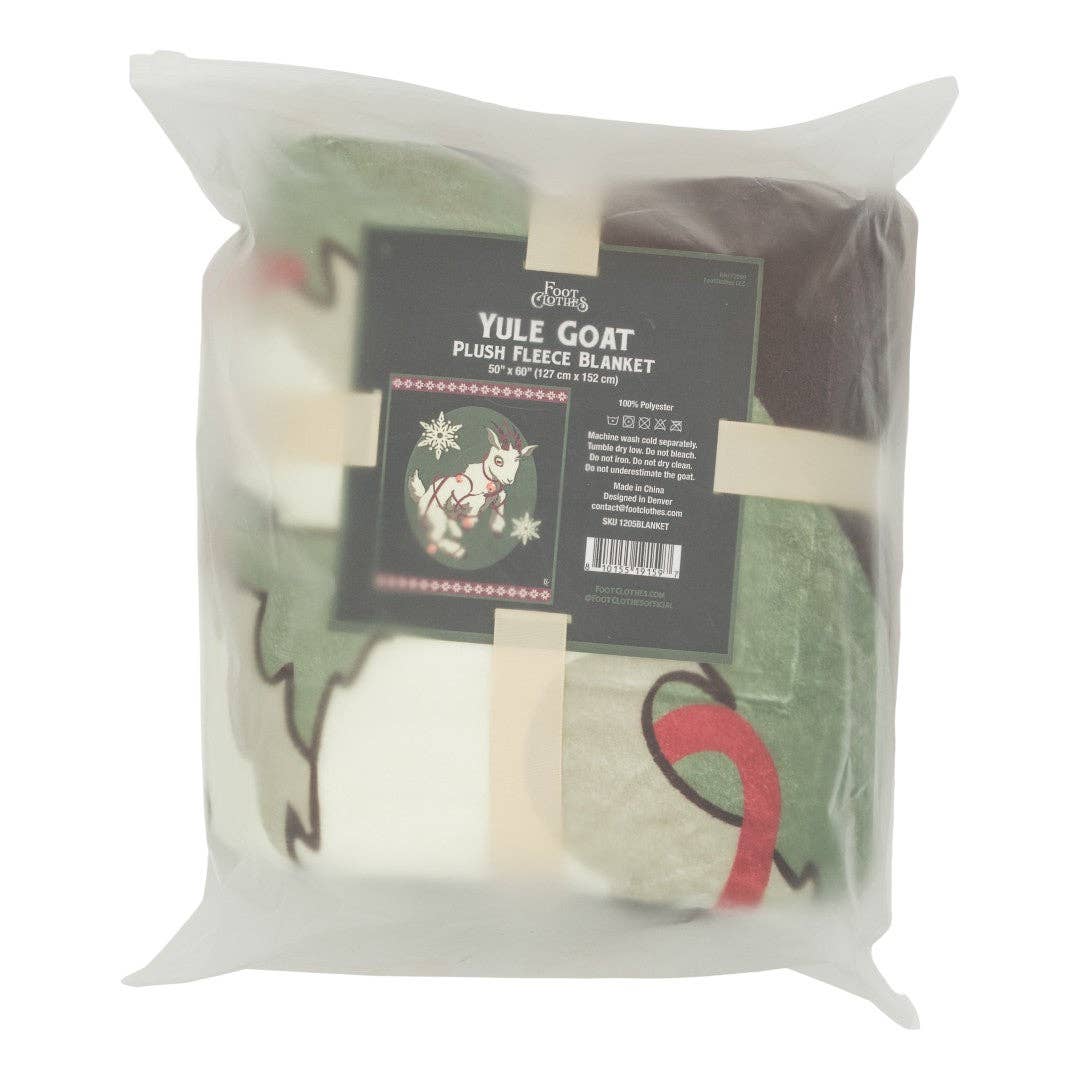 FootClothes LLC - Wholesale Throw Blanket - LIMITED Yule Goat Plush Blanket4