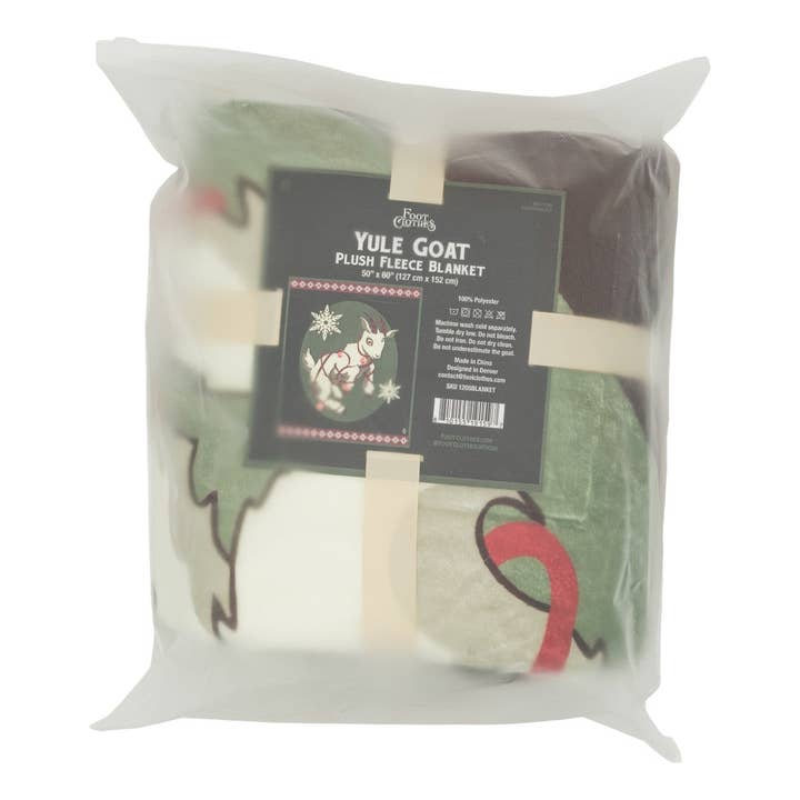FootClothes LLC - Wholesale Throw Blanket - LIMITED Yule Goat Plush Blanket4