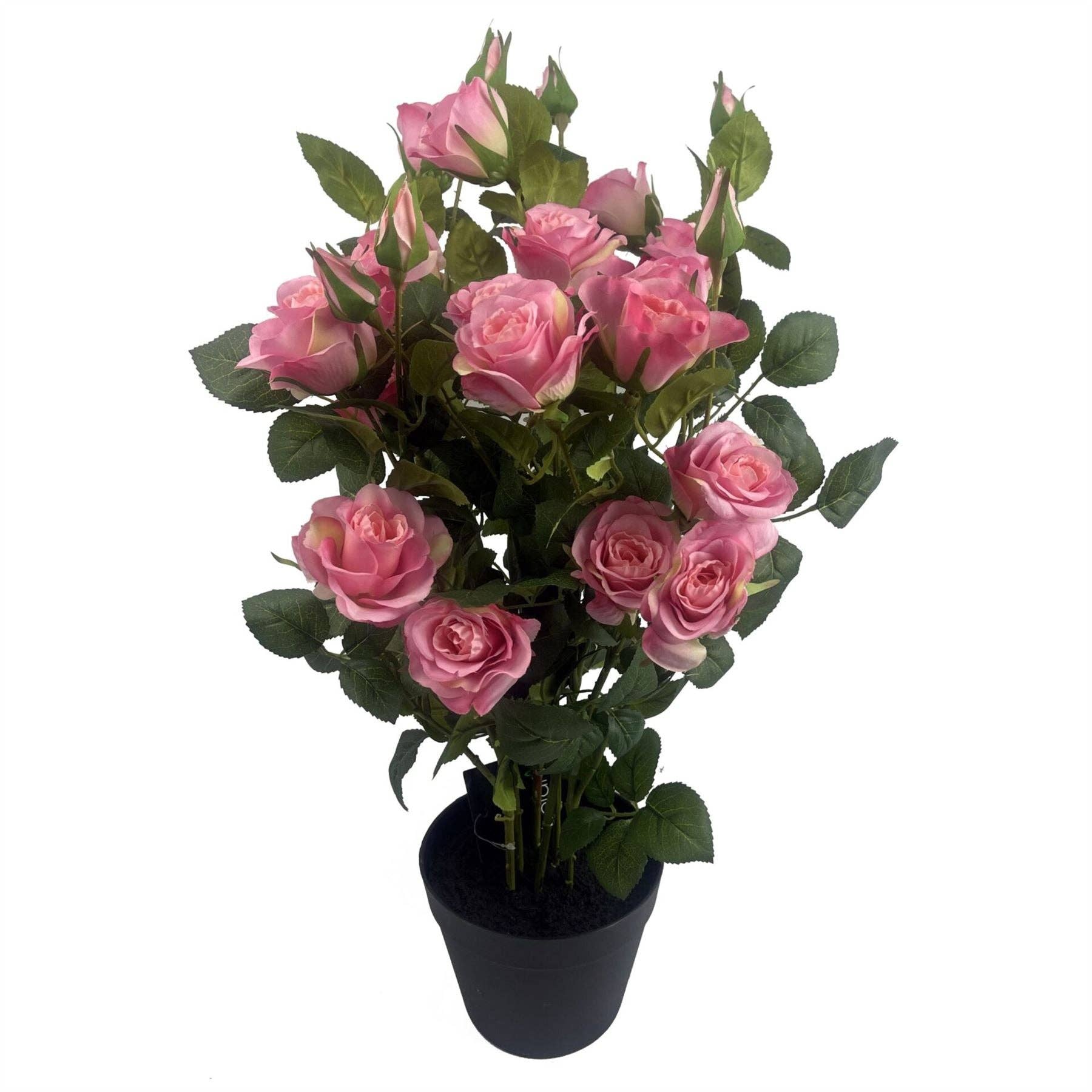 Leaf Design UK LTD – Engroshandel Kunstige blomster – Kunstige blomster Rose Bush Potted Deluxe Meget realistisk0