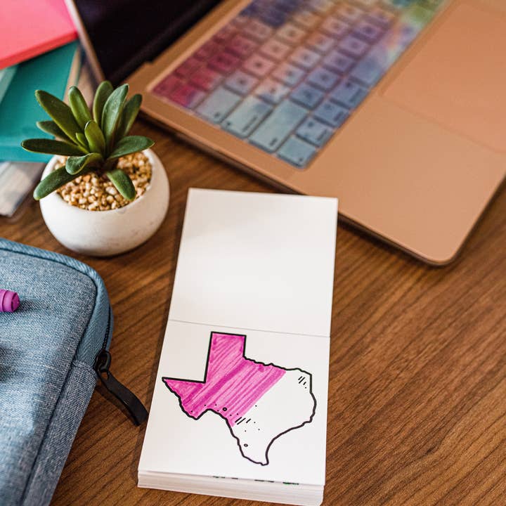 A Brighter Year - Wholesale Coloring Book - Adult - Tiny Texas Themed Illustrations Mini Coloring Book for Adult5