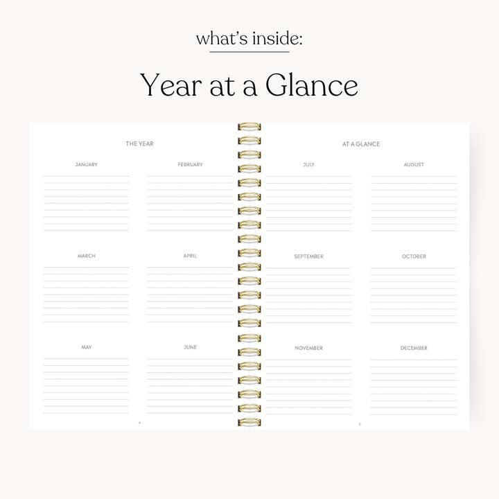 Elyse Breanne Design - Wholesale Planner - Green Gingham 2026 Yearly Planner2