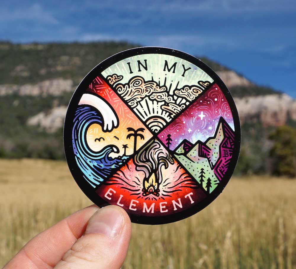 Sticker Art - Wholesale Sticker - In My Element Sticker - beach stickers, mountain stickers1
