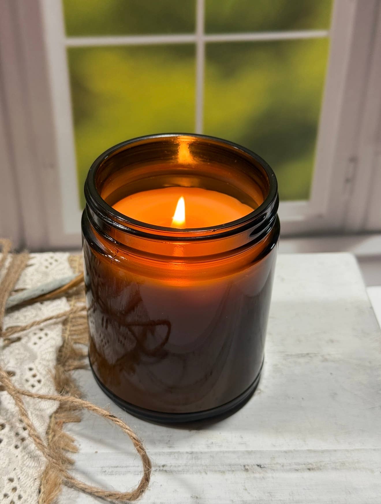 Suzy Spa Essentials - Wholesale Jar/Filled Candle - Lavender Soy Blend Candle - 8 oz Amber Jar5