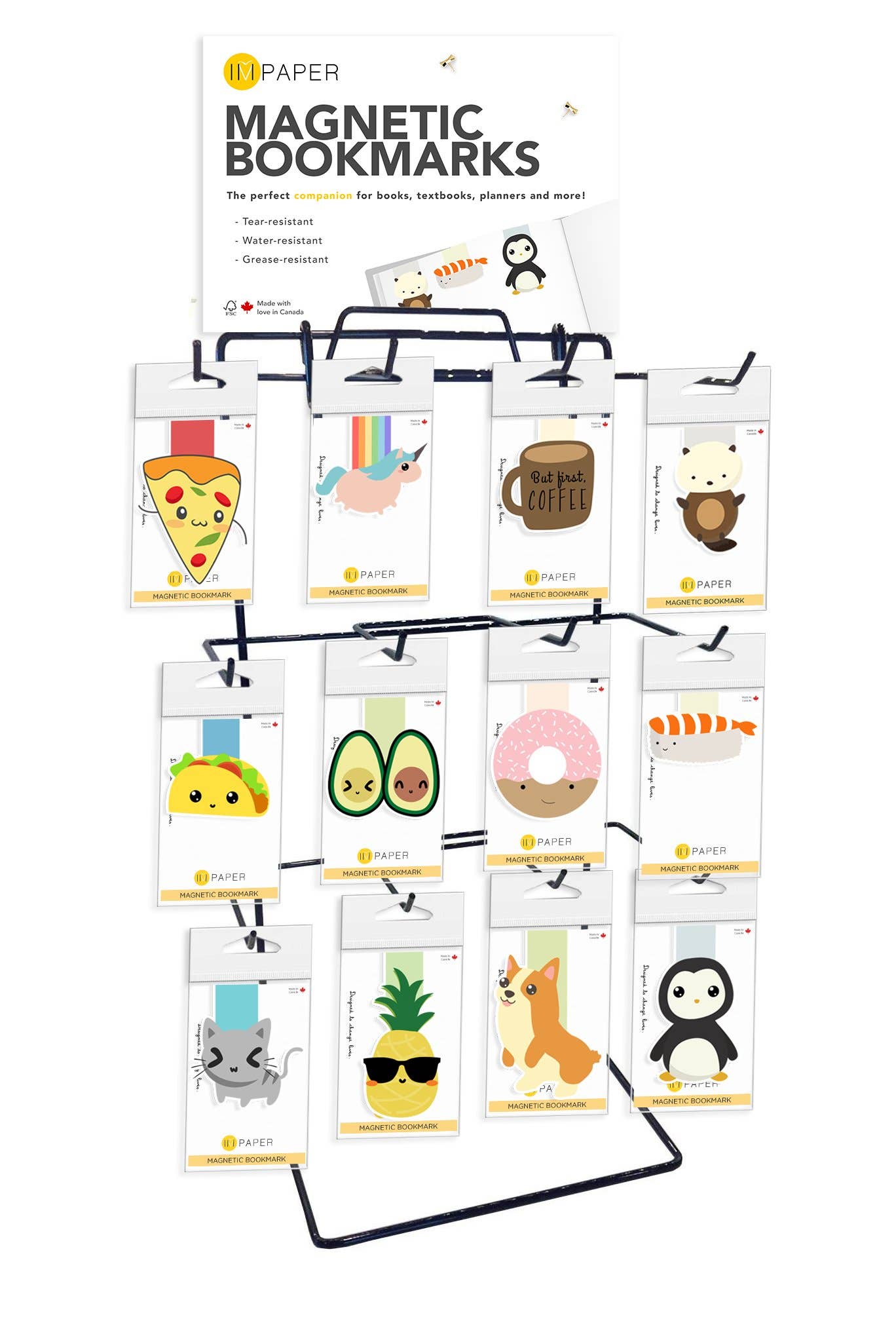 IMPAPER - Wholesale Bookmark - Magnetic Bookmark Display Rack Package1