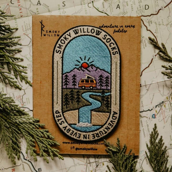 Van Life Patch for wholesale by Smoky Willow Socks