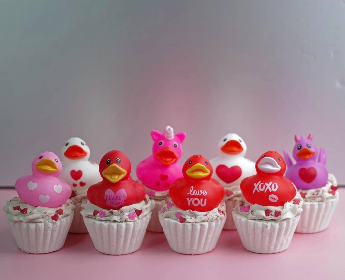 Beauty By PharmD - Wholesale Bath Bomb/Fizz - Valentine Rubber Ducky Cupcake Bath Bomb 1