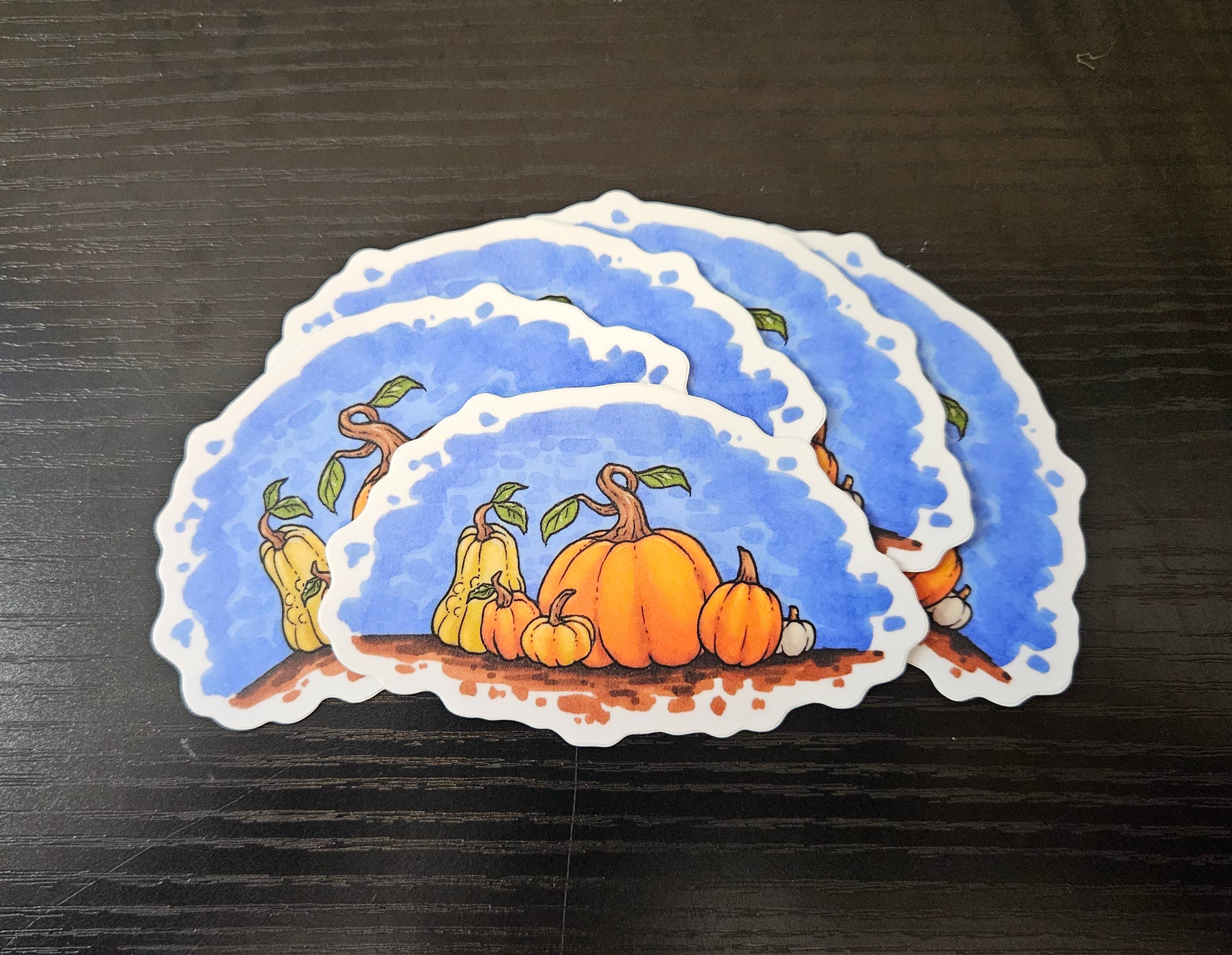 Sleepy Moth - Wholesale Sticker - Pumpkin Patch Die-cut Sticker2