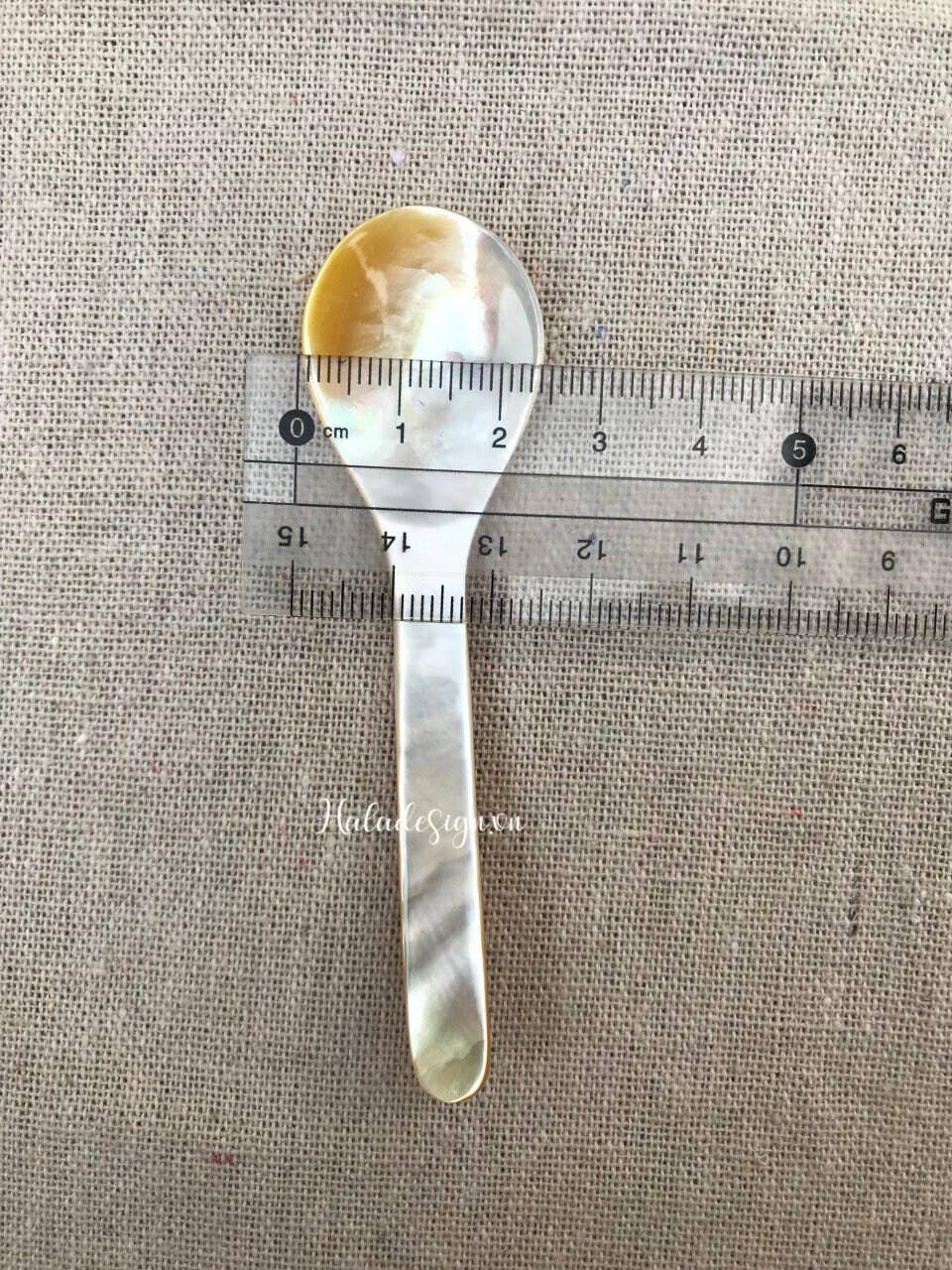 Hala Design - Wholesale Table Spoon (Cutlery) - Golden Oyster Mother of Pearl Caviar Spoon6