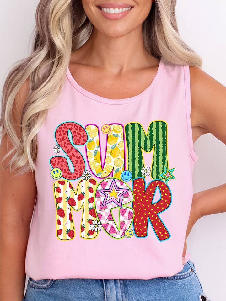 Wholesale Accessory Market - Wholesale Tank Top - Women's - Watermelon Summer Comfort Colors Cotton Tank Top