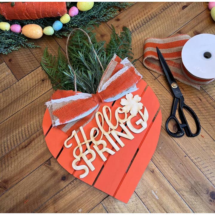 Factory Direct Craft – wholesale Skylt – Oavslutad träskylt med hjärtpall, 11-1/4" x 11-1/2"4