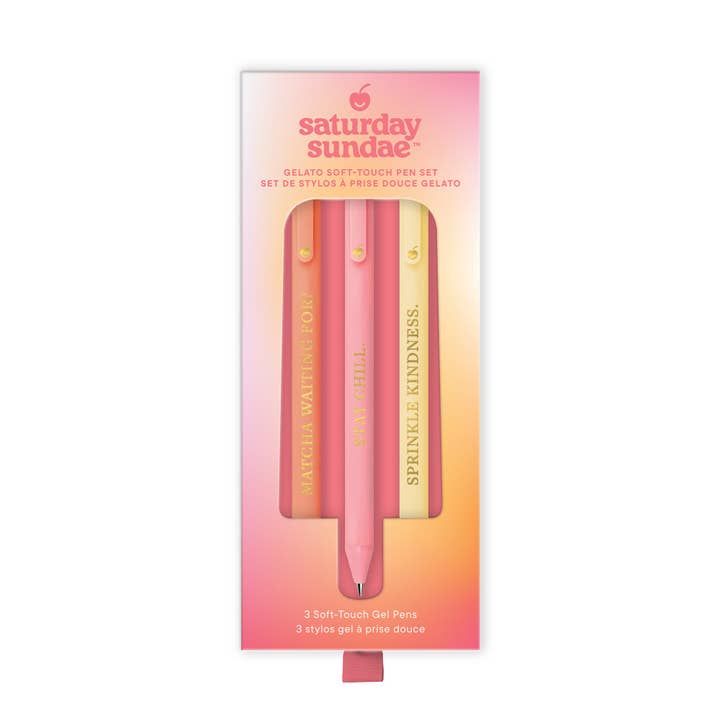 Tutti-Frutti Gelato Pen Set for wholesale by Saturday Sundae