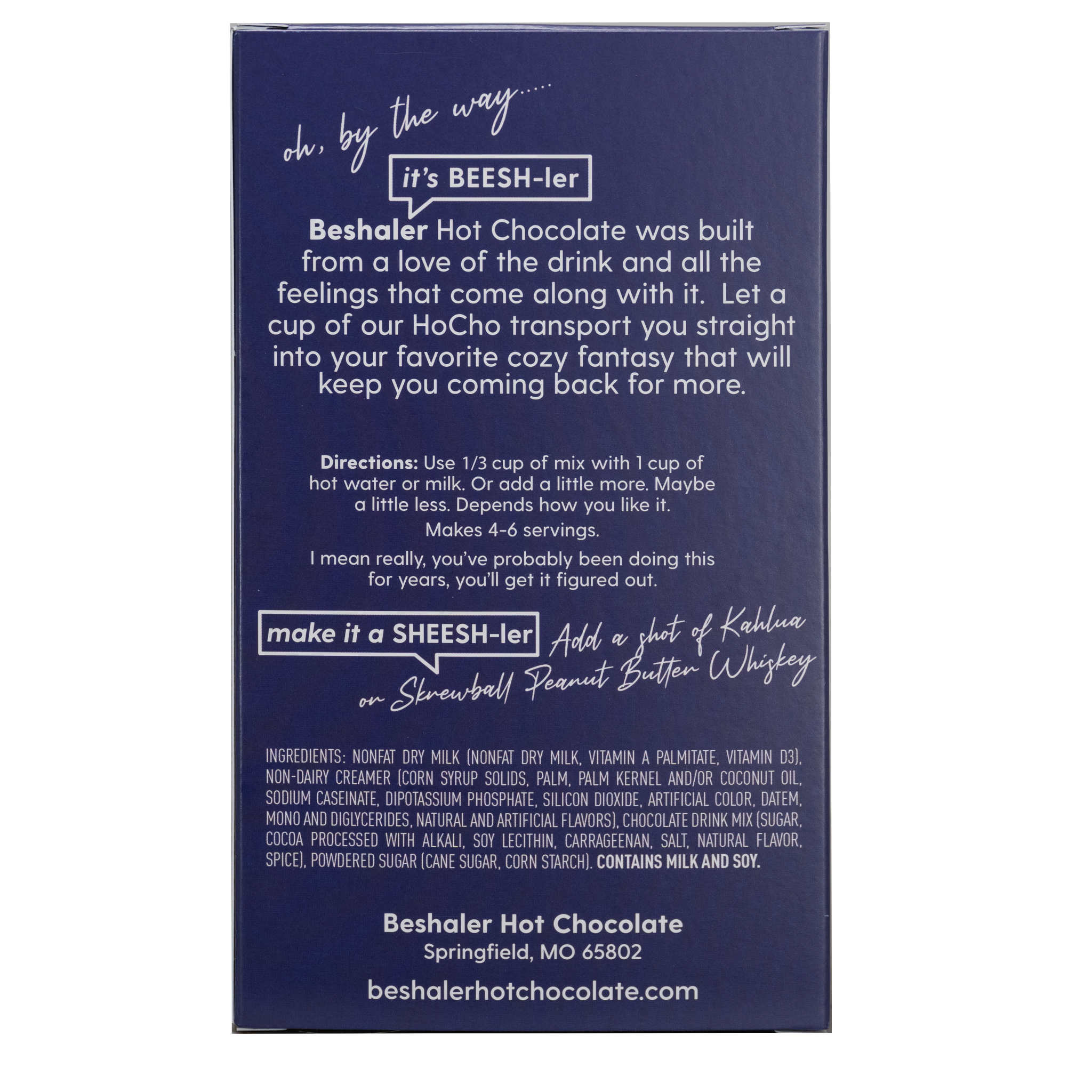 Beshaler Hot Chocolate – wholesale Varm chokladmix/-kit – Rik & krämig1