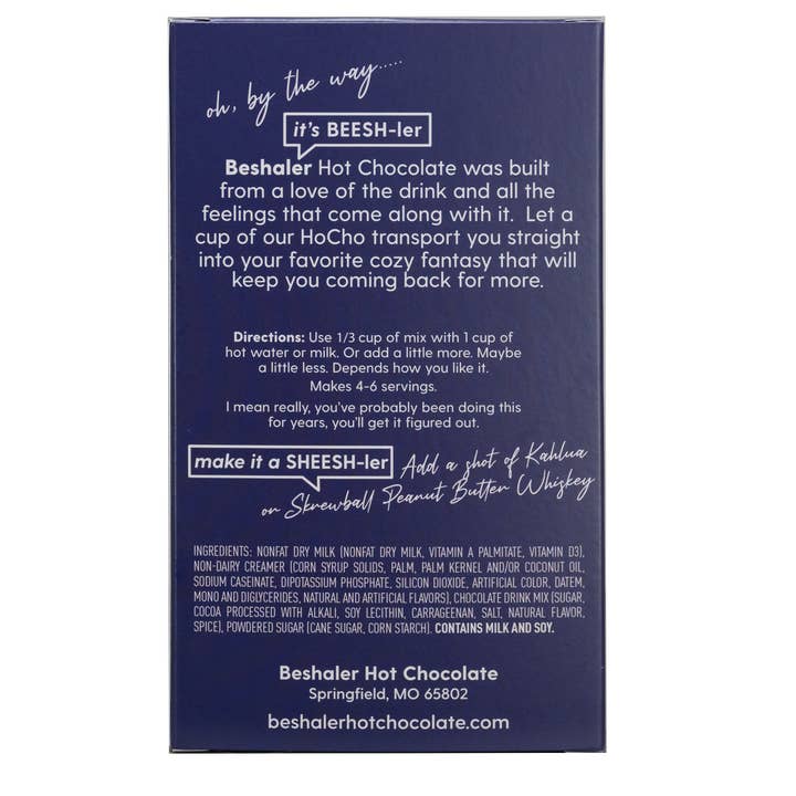 Beshaler Hot Chocolate – wholesale Varm chokladmix/-kit – Rik & krämig7