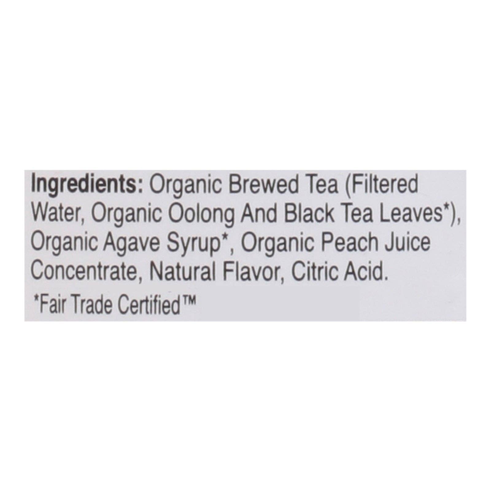 Everyday Supply Co - Wholesale Iced Tea - Just Ice Tea - Tea Og2 Peach Oolong - Cs Of 12-16 Fz2