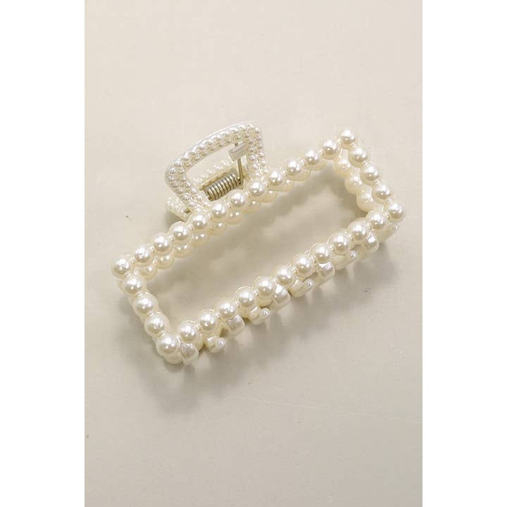 JOSSLYN by wall to wall - Wholesale Hair Clip - Women's - PEARL HAIR CLAW CLIPS | 40H736