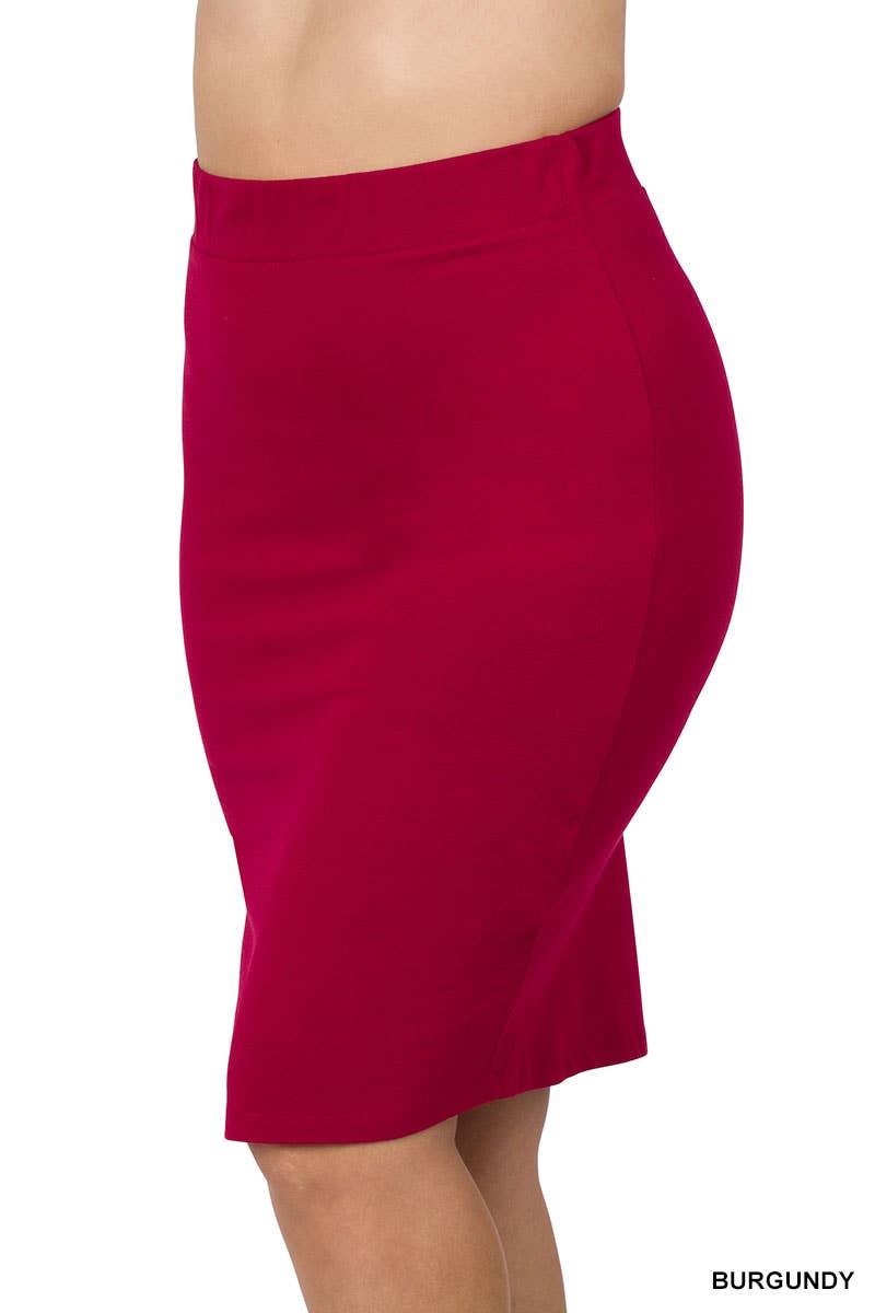 42POPS - Wholesale Skirt - Women's - ....PLUS SIZE PREMIUM COTTON BASIC SKIRT13