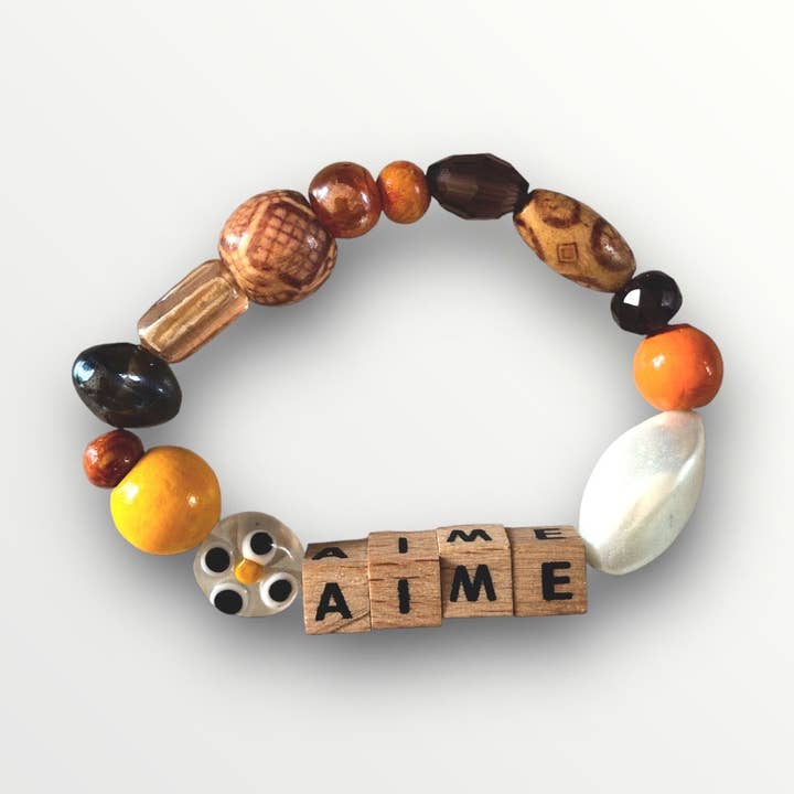 Duftarmband mit einer Botschaft: AIME für den Großhandel von GLORYtheory