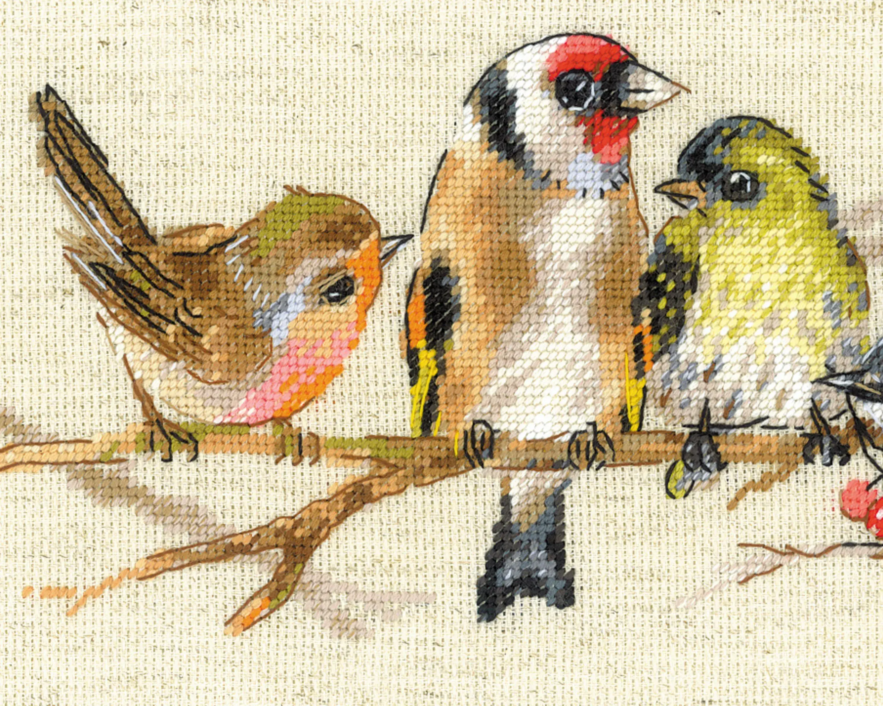 RIOLIS - Vente Accessoire de broderie/point de croix - Kit de point de croix RIOLIS 2250 Oiseaux sur la branche4