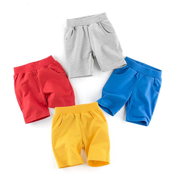 Pantalons courts décontractés solides pour garçons en été pour la vente par MyKids-USA®