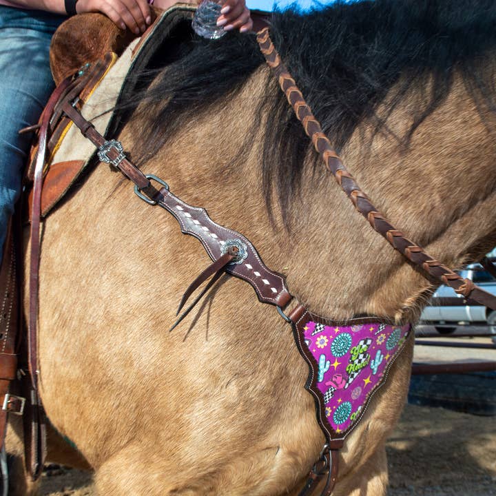 Schulz Equine - Wholesale Horseback Riding Gear - Neon Yeehaw Headstall and Breast Collar Set0