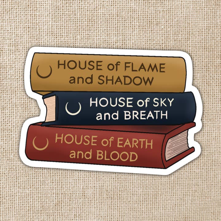 Kingdom of Threads - Wholesale Sticker - Crescent City Series Stack Sticker | Sarah J. Maas0