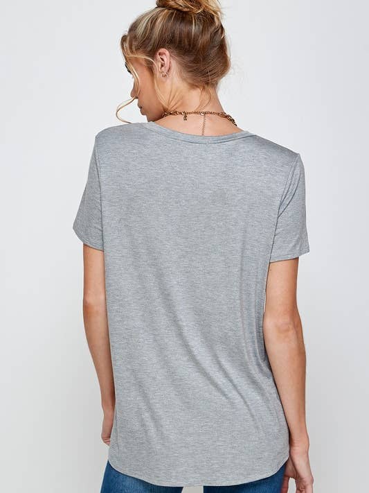 A.gain - Wholesale T-Shirt - Women's - 10733SSP07 - PLUS SIZE BASIC SOLID SHORT SLEEVE TOP3