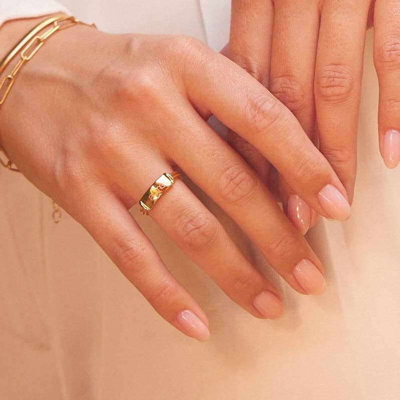 Brook & York - Wholesale Band/Stacked Ring - Shiloh Name Bar Ring2