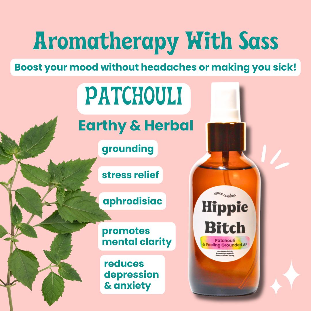 Lunar Landings - Wholesale Essential Oil - Hippie Bitch Spray, Patchouli Pure Essential Oil Infused3