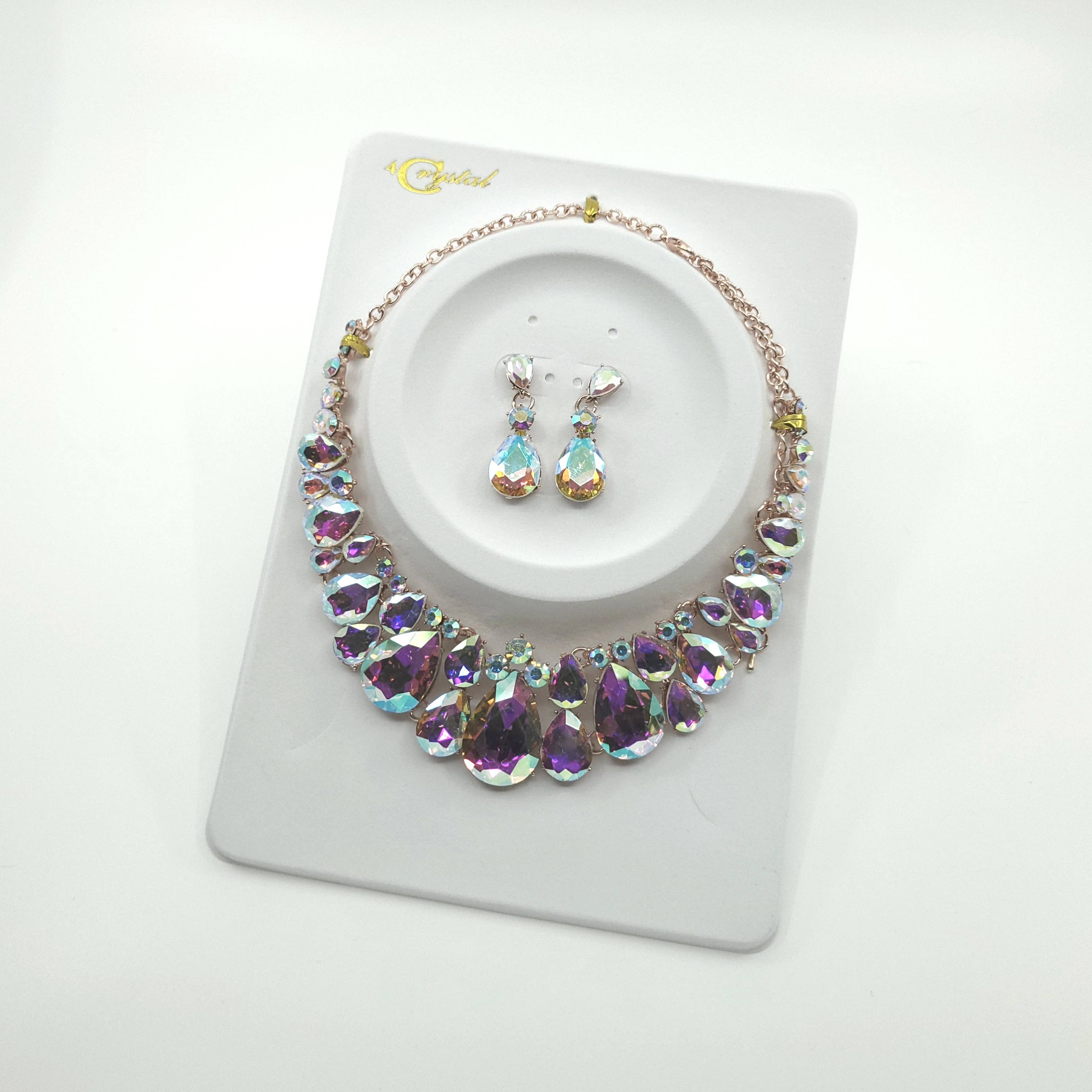 TAPA fashion - Wholesale Jewelry Set - Crystal Necklace Earring Set FJN362 (1PC)1