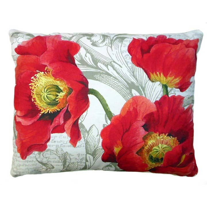 Magnolia Casual - Wholesale Throw/Decorative Pillow - Poppies