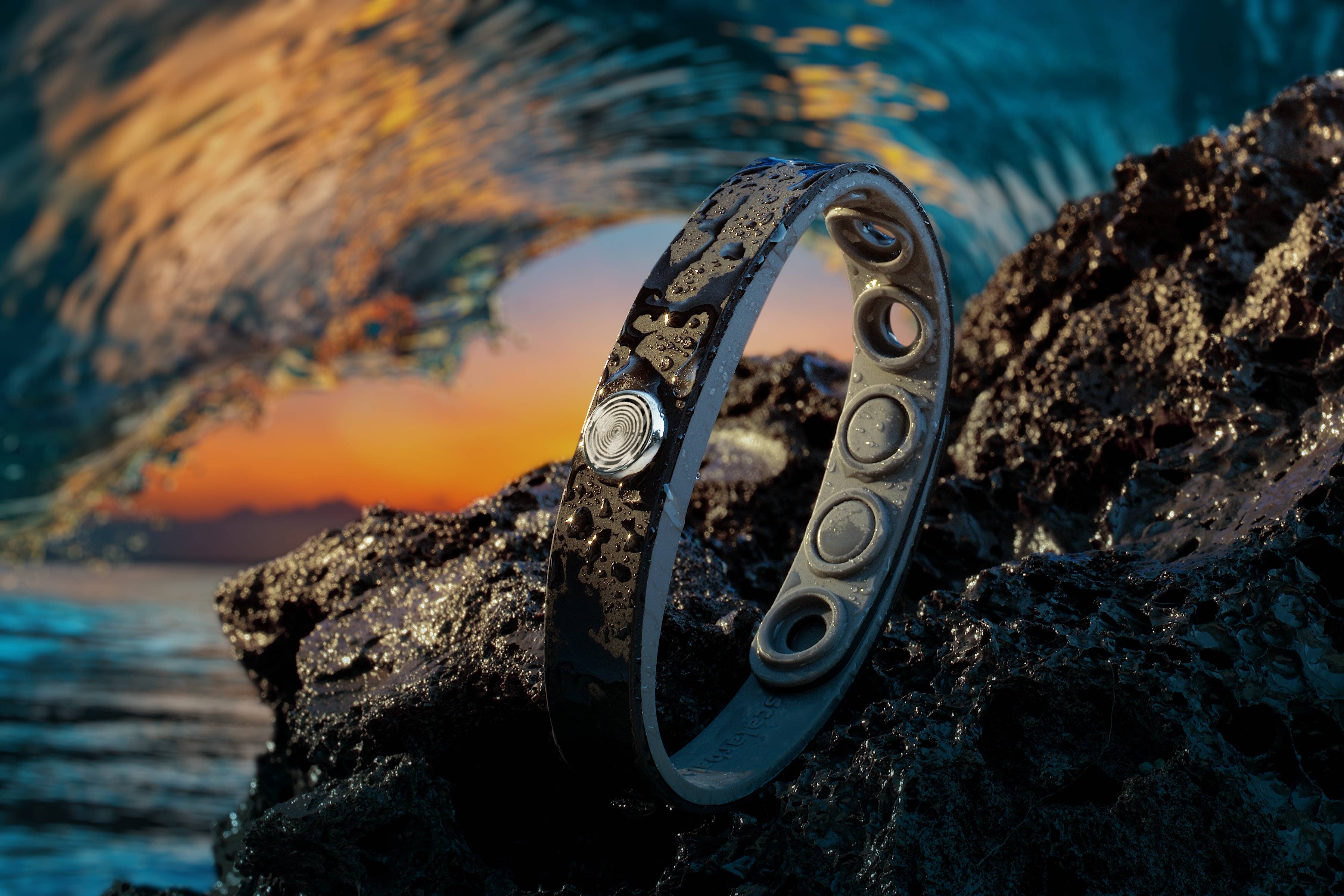 Scalar Balance – wholesale Manschettarmband – Sportarmband med skalartunade kvartskristaller