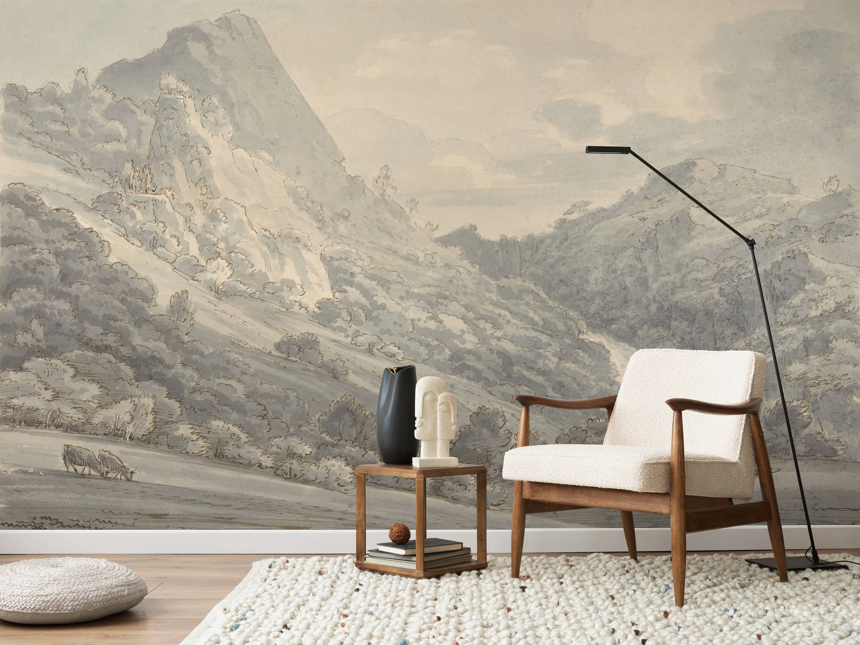 SimurgWallArts - Wholesale Wallpaper - Vintage Landscape Wallpaper,Forest Peel and Stick Wall Mural3