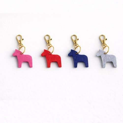 Felt Dala Horse Purse Charm for wholesale by Scandinavian Hearts