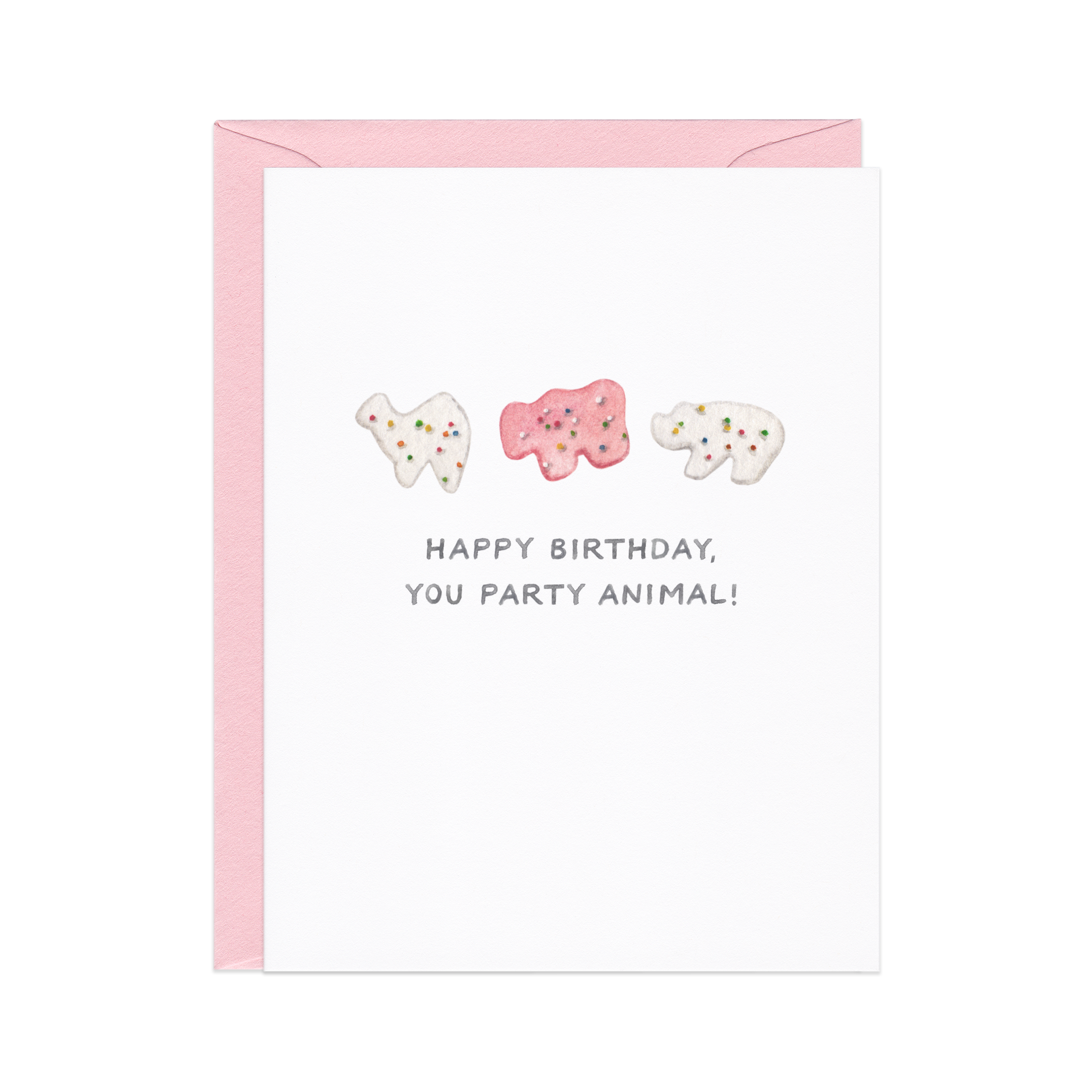 Amy Zhang - Wholesale Birthday Card - Party Animal (Cracker) — Snack Food Pun Birthday Card1