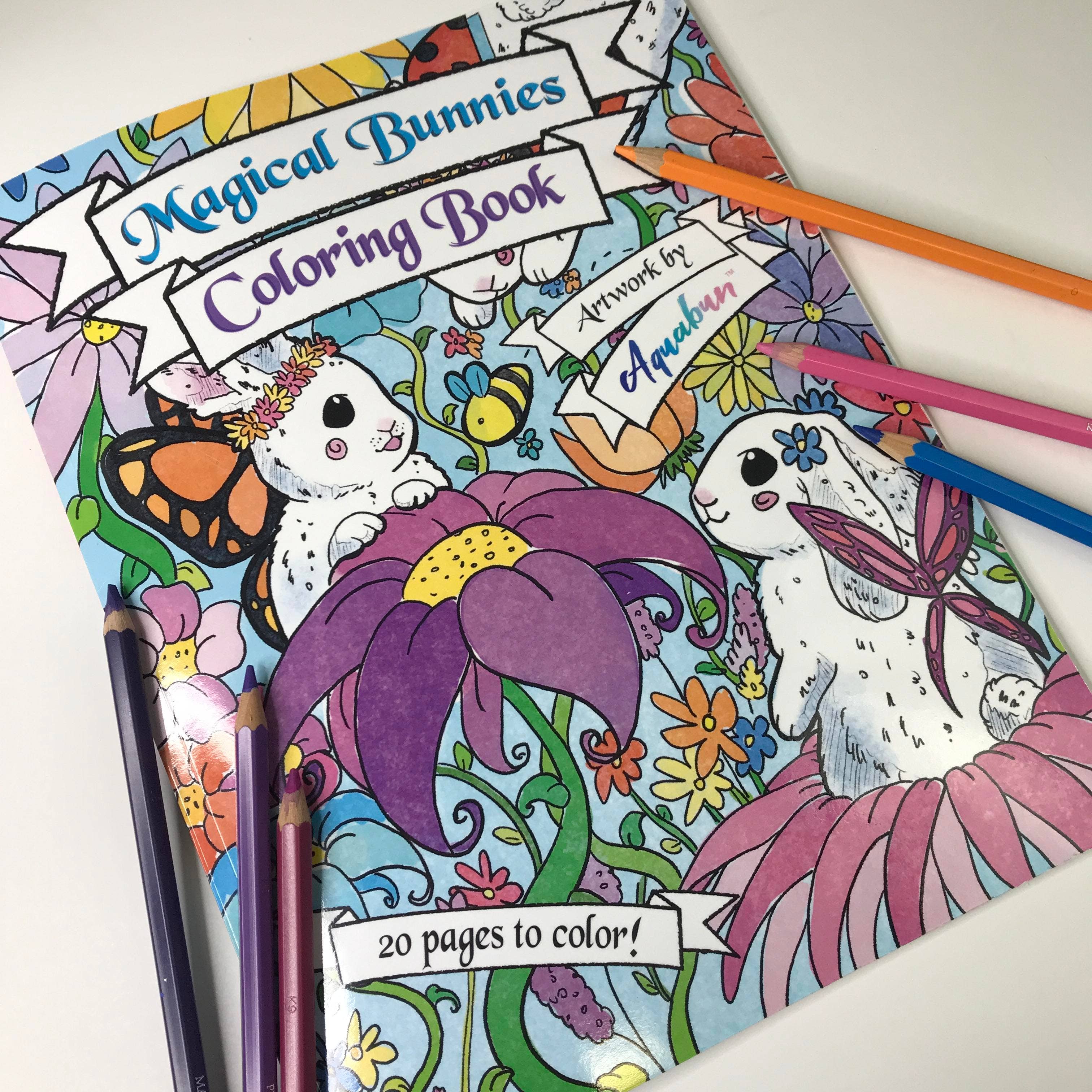 Aquabun - Wholesale Coloring & Activity Book - Adult - Magical Bunnies Coloring Book1