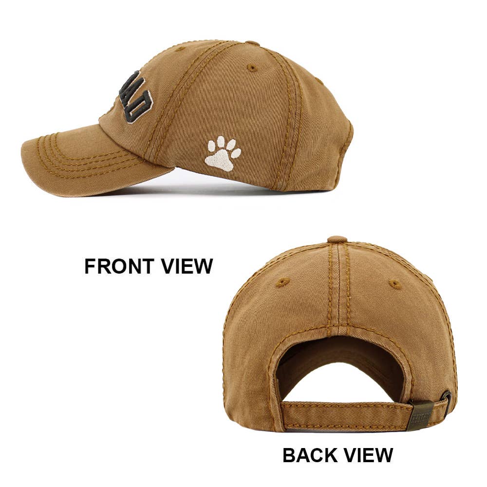 Sensibling Corp. - Wholesale Baseball Cap - Men's - Dog Dad Message Vintage Baseball Cap5