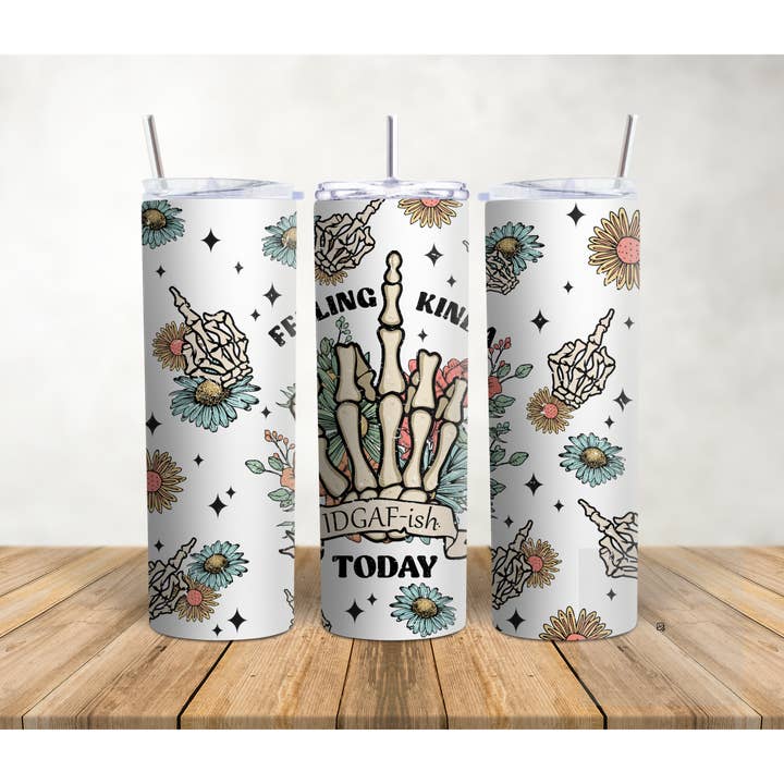 Feelin Kinda IDGAFish Today Tumbler for wholesale by K. I. Designs